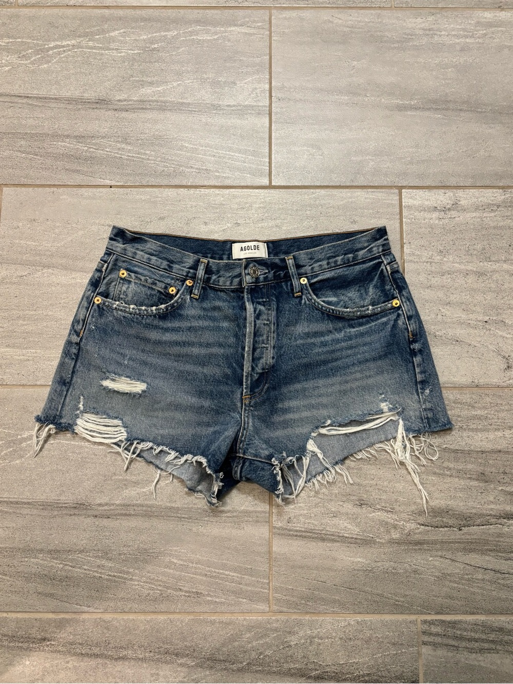 AGOLDE Parker Vintage Cutoff Denim Shorts